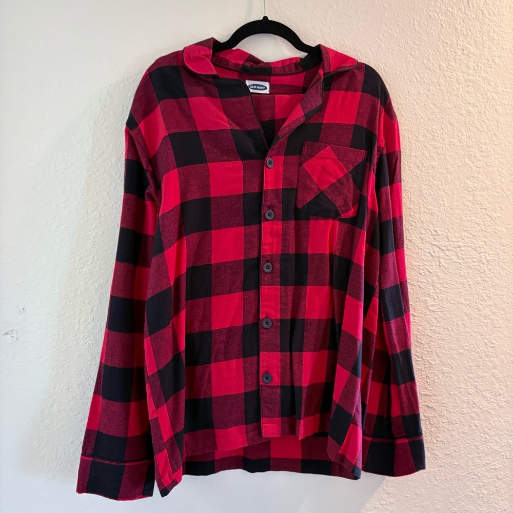 Old Navy Red and Black Plaid Pajamas